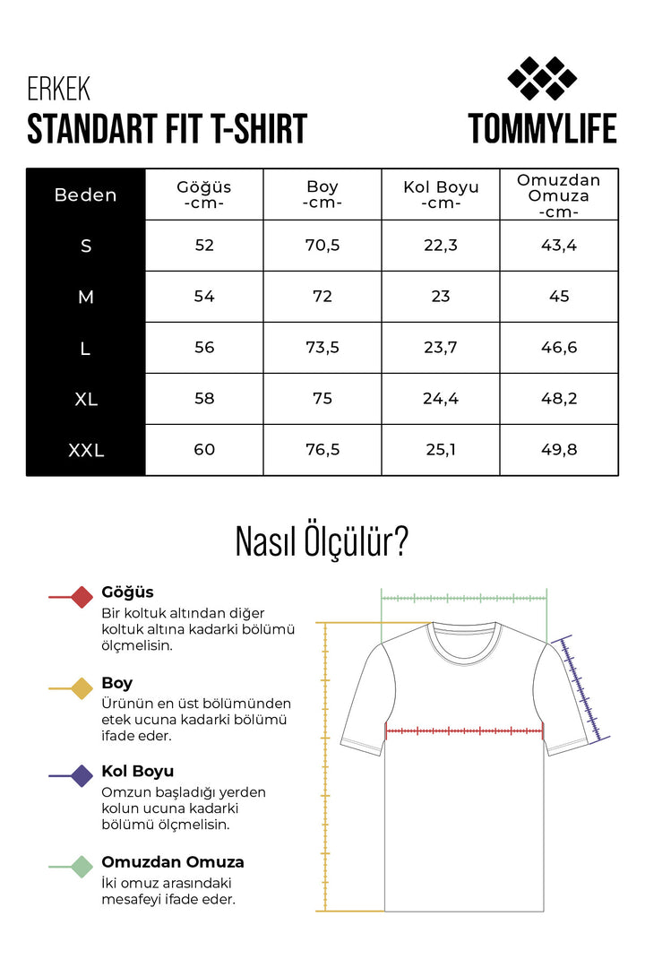 TMY Red Basic Short Sleeve Standard Fit V-Neck Men's T-Shirt - 87912 - Neustadt