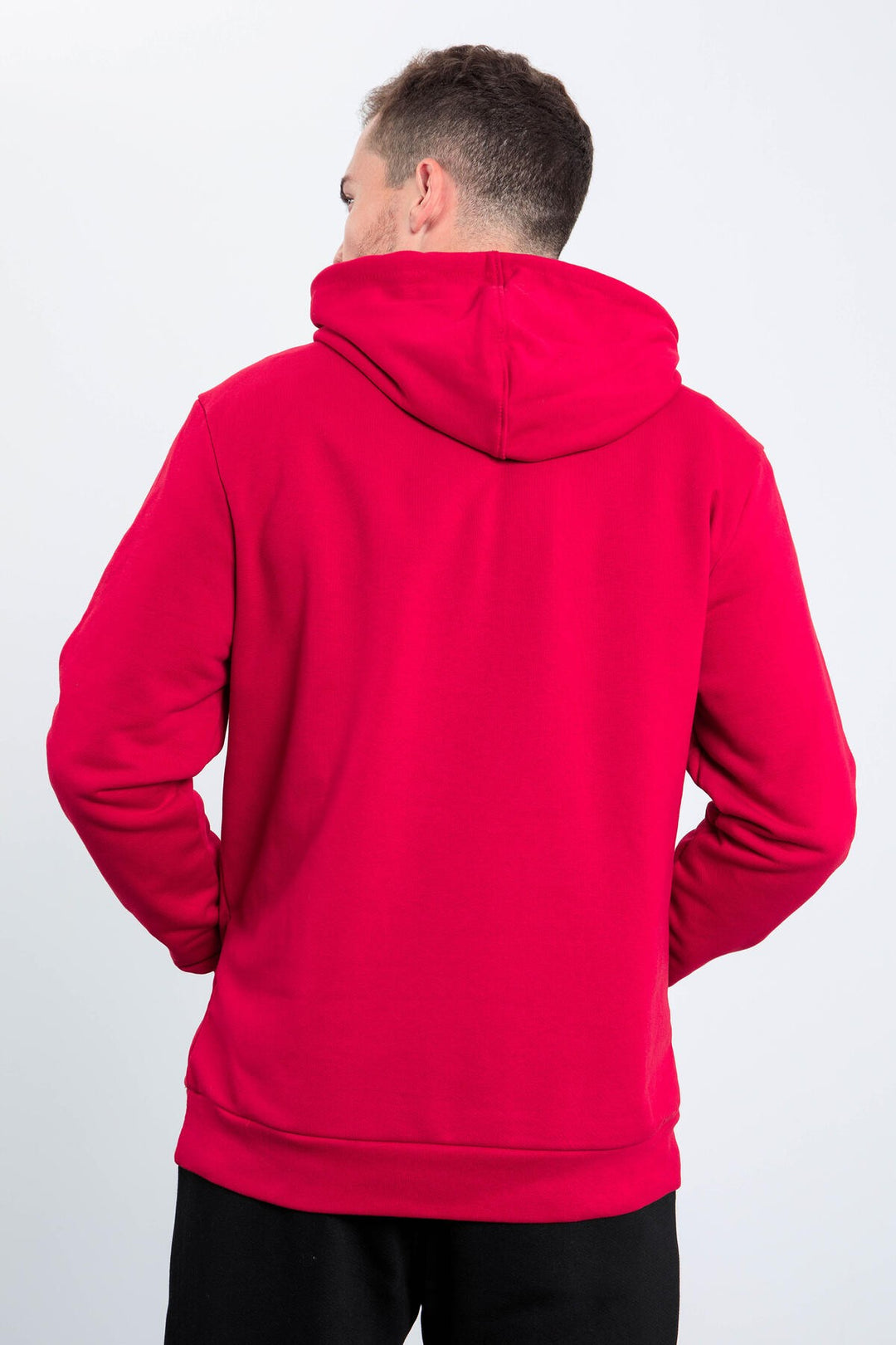 TMY Red Text Embroidered Standard Mold Hooded Men's Sweatshirt - 87838 - Lake Ridge
