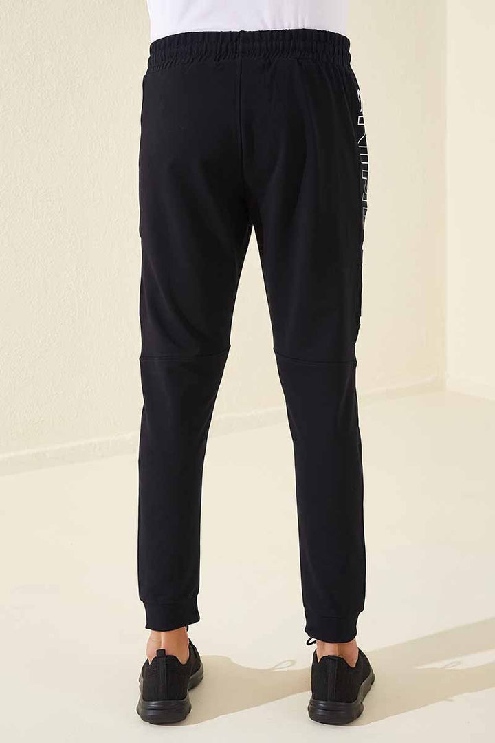 TMY Navy - White Printed Pocketed Standard Fit Jogger Men's Sweatpants - 84707 - San José Villa de Allende