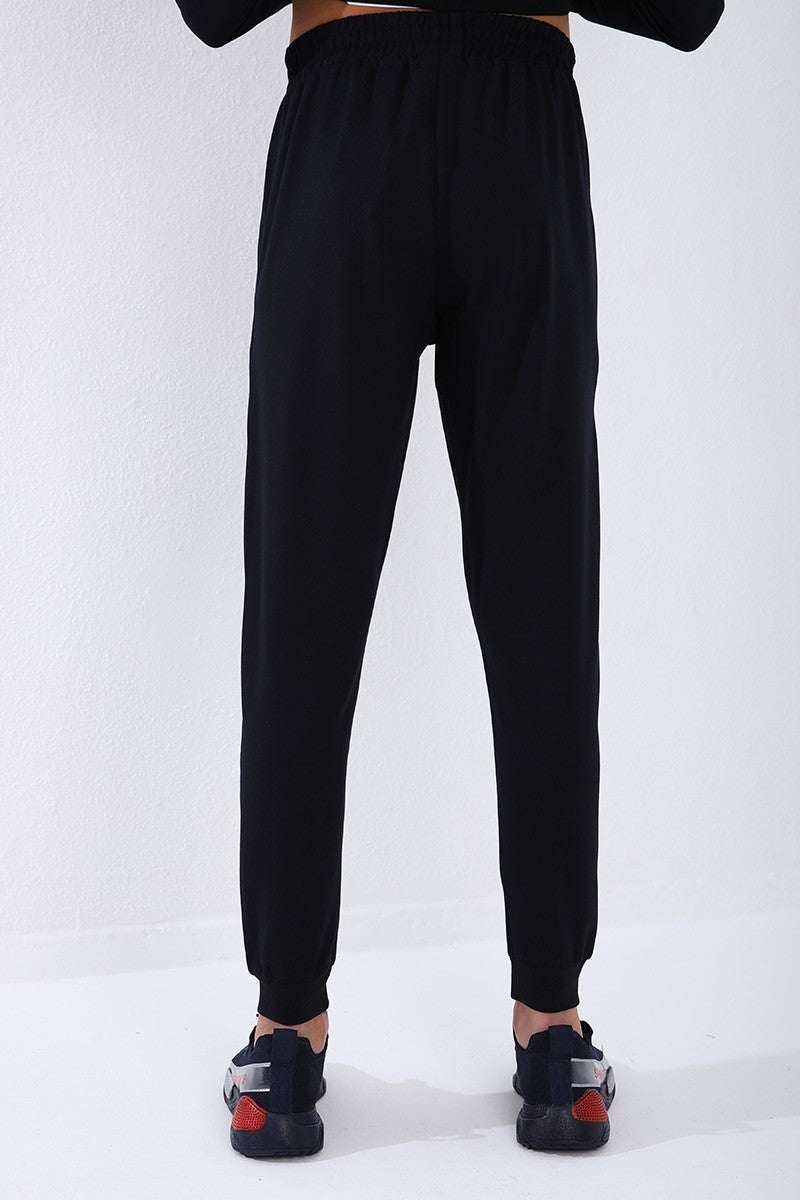 TMY Navy Blue High Neck Printed Standard Fit Cuffed Men's Tracksuit - 85149 - Rheden