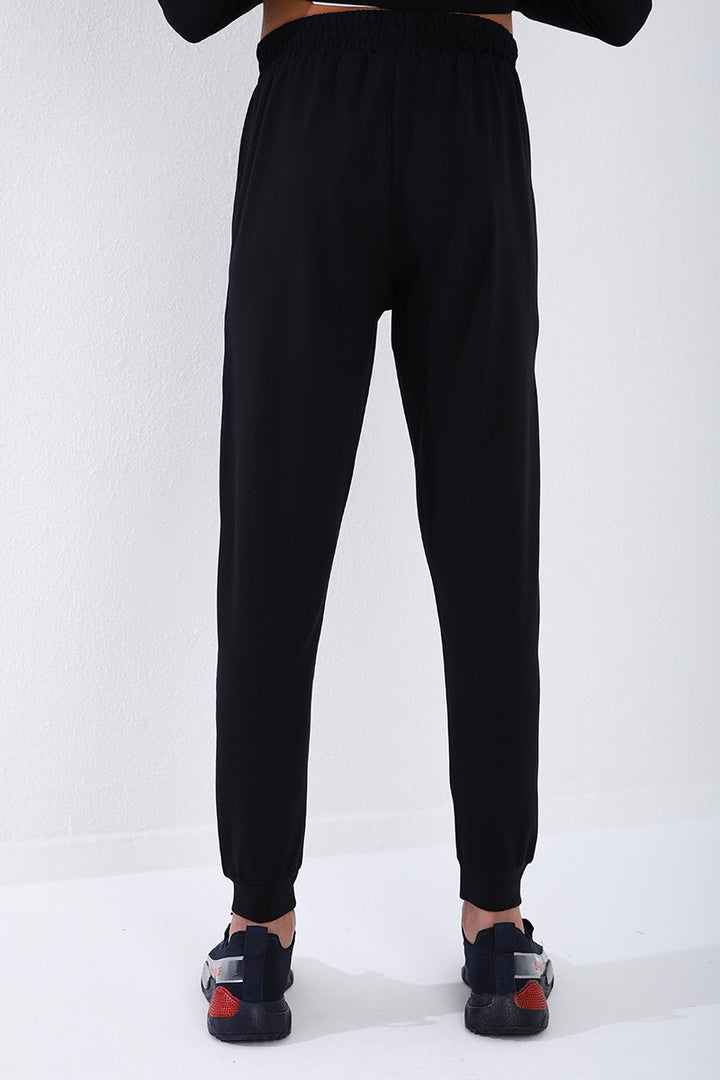 TMY Navy Blue High Neck Printed Standard Fit Cuffed Men's Tracksuit - 85149 - Rheden