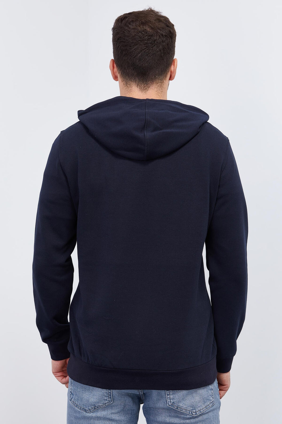 TMY Navy Kangaroo Pocket Standard Fit Hooded Men's Sweatshirt - 87883 - Perth