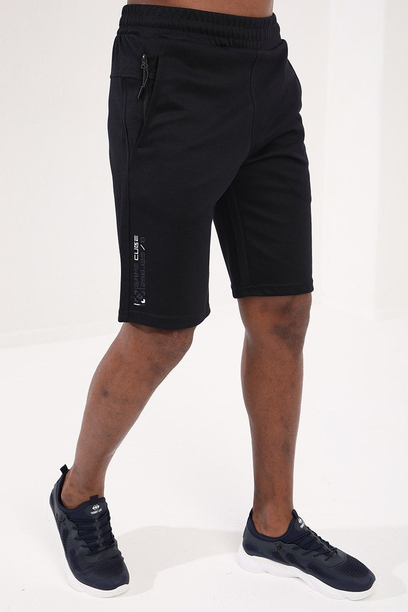 TMY Navy Blue Men's Shorts with Zipper Pocket Detail and Drawstring - 81202 - South Bend