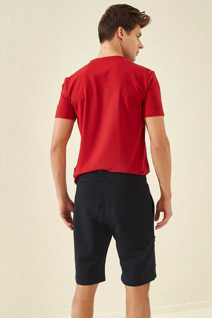 TMY Navy Blue Printed Standard Fit Men's Shorts - 81155 - Beaverton