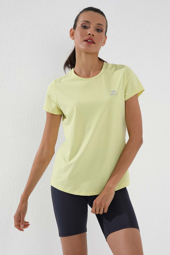 TMY Lemon Basic Short Sleeve Standard Fit Round Neck Women's T-Shirt - 97144 - Manhattan