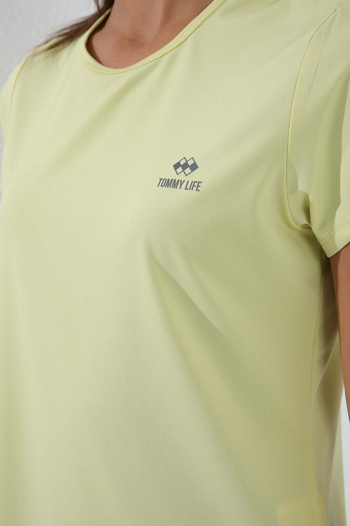 TMY Lemon Basic Short Sleeve Standard Fit Round Neck Women's T-Shirt - 97144 - Manhattan
