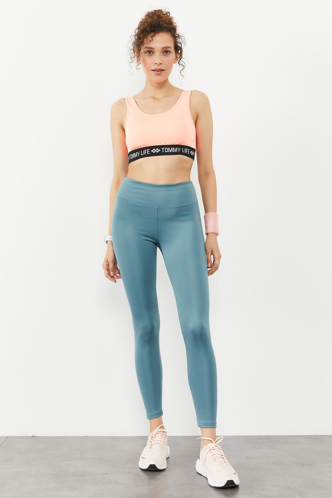 TMY Coral Stripe Standard Mold U Neck Women's Sports Bustier - 97113 - Quincy