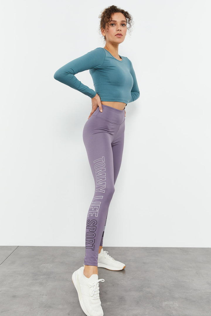 TMY Mint Green Long Sleeve Slim Fit O Neck Women Crop Top T-Shirt - 97150 - Dortmund