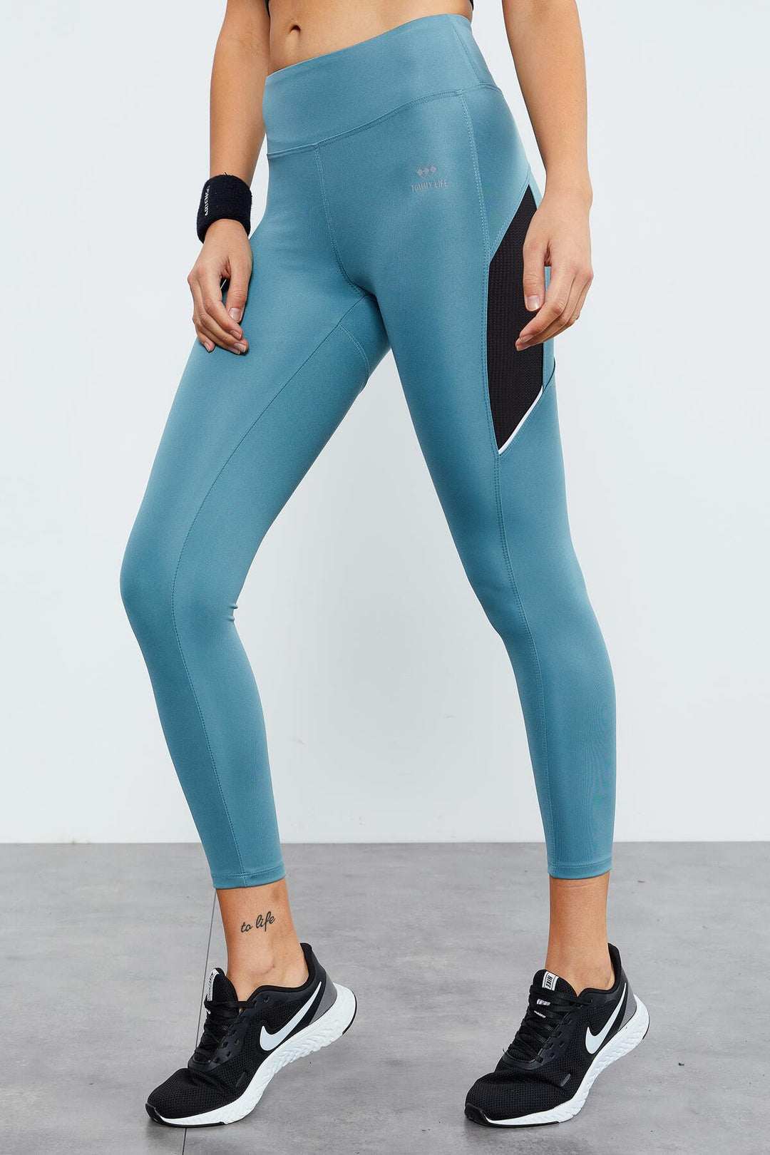 TMY Mint Green طماق عالية الخصر لتشكيل الجسم النحيف للنساء - 94537 - يوفيل