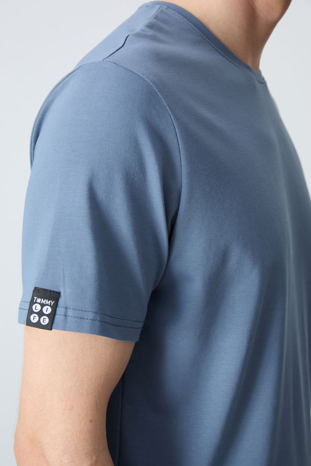 TMY Petrol Men's Basic Short Sleeve Standard Fit Crew Neck T-shirt - 87911 - Lincoln