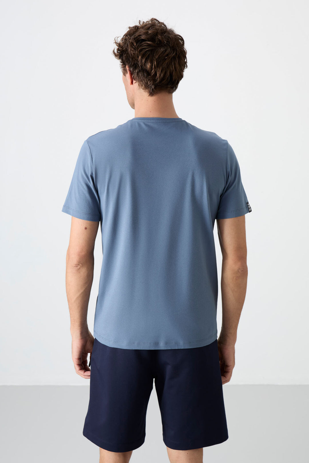 TMY Petrol Basic Short Sleeve Standard Fit V-Neck Men's T-Shirt - 87912 - Wetzlar
