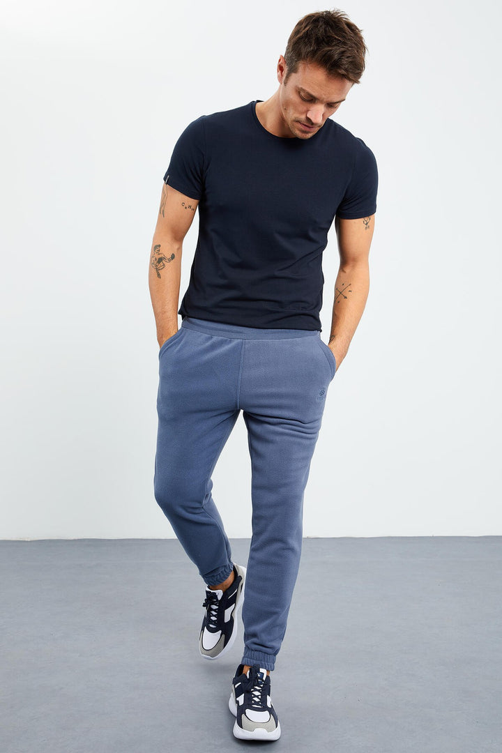 TMY Men's Comfort Fit Elastic Cuff Polar Sweatpants with Hidden Zipper - 84866 - Genoa