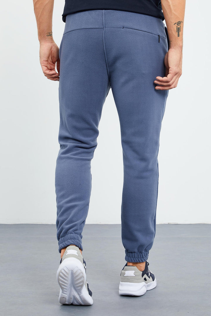 TMY Men's Comfort Fit Elastic Cuff Polar Sweatpants with Hidden Zipper - 84866 - Genoa