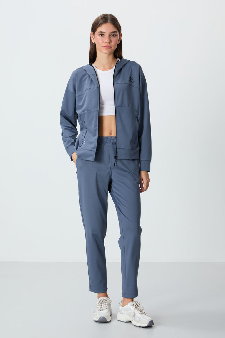 TMY Hooded Tracksuit with Hidden Pocket Detail Standard Fit Women's Tracksuit - 95306 - Caerphilly
