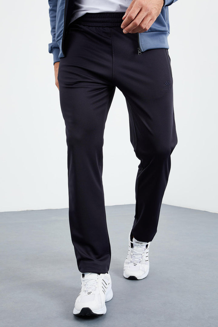 TMY Petrol - Navy Blue Zippered Standard Fit Classic Cuff Men's Tracksuit - 85162 - Timişoara