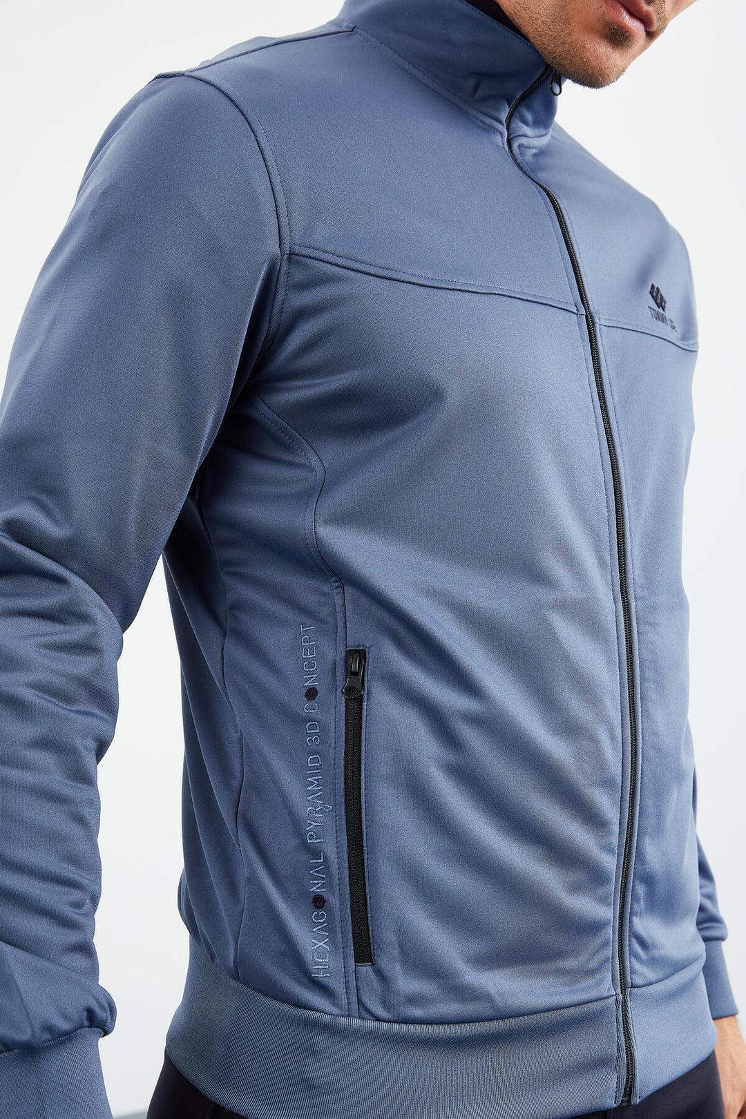 TMY Petrol - Navy Blue Zippered Standard Fit Classic Cuff Men's Tracksuit - 85162 - Timişoara