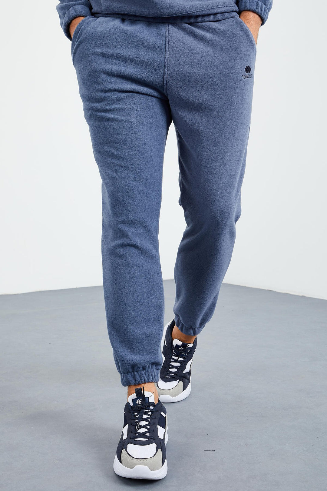 TMY Men's Half Zip Stand-up Collar Elastic Cuff Polar Fleece Tracksuit - 85159 - Brossard