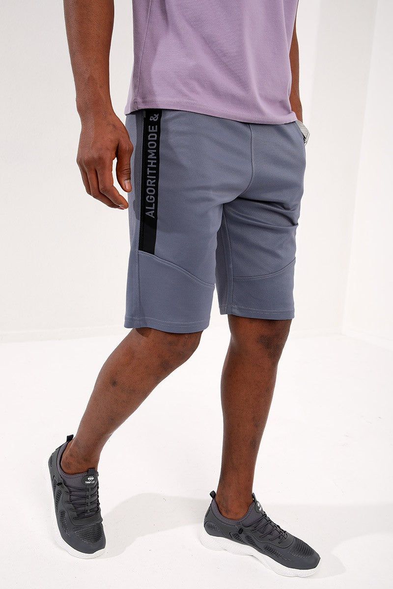 TMY Petrol Printed Zippered Pocket Lace-Up Standard Fit Men's Shorts - 81205 - Reggio di Calabria
