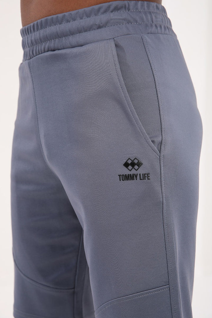 TMY Petrol Printed Zippered Pocket Lace-Up Standard Fit Men's Shorts - 81205 - Reggio di Calabria
