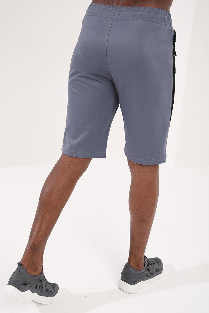 TMY Petrol Printed Zippered Pocket Lace-Up Standard Fit Men's Shorts - 81205 - Reggio di Calabria