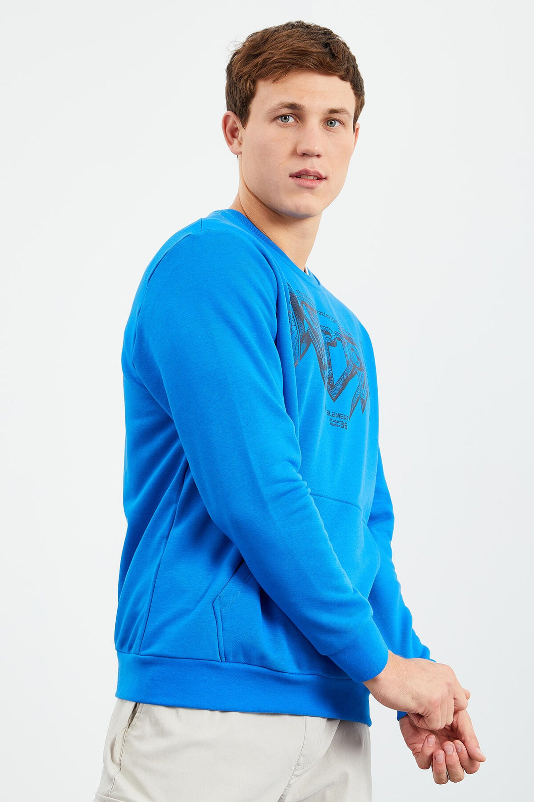 TMY Saks Men's Summer Printed O Neck Comfort Fit Sweatshirt - 88037 - Gela