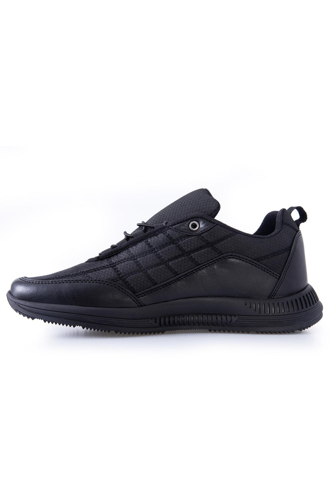 TMY Men's Sport Shoes with Black Laces and Quilted Faux Leather Details - 89096 - San Luis de la Paz
