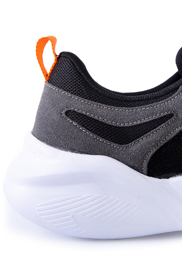 TMY Black Two-Tone Lace-Up High Sole Men's Sneakers - 89097 - Nola