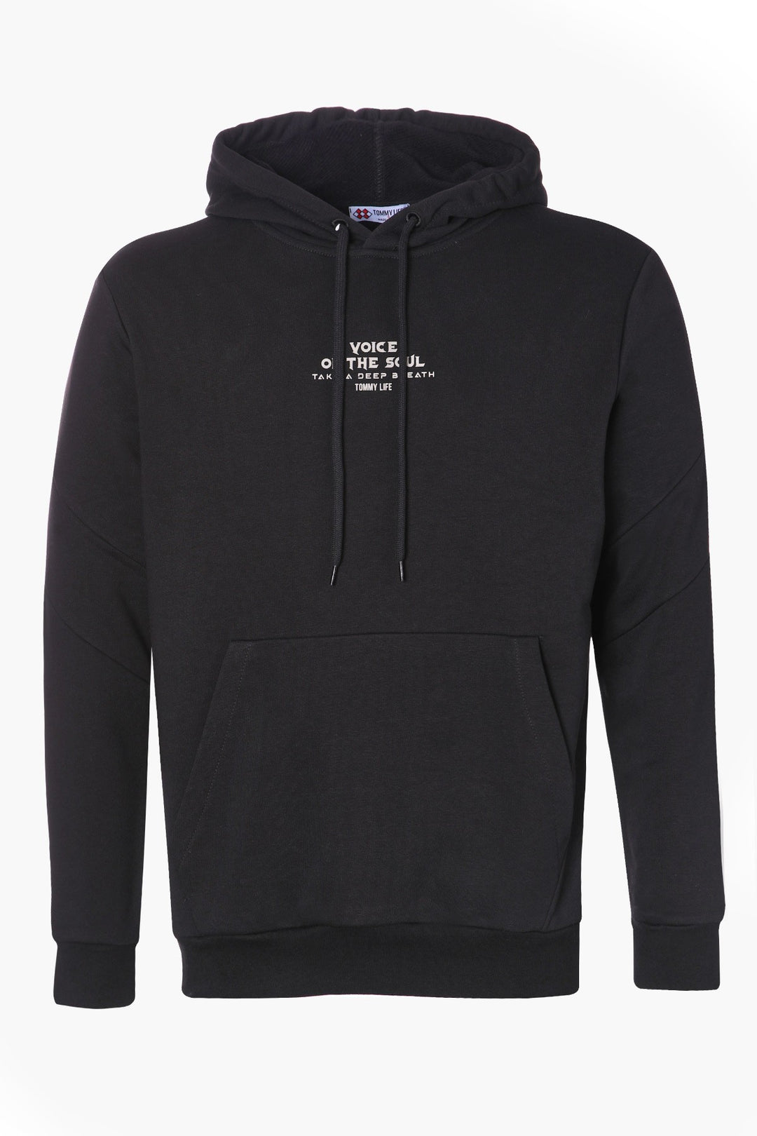 TMY Black Dry Skull Back Printed Hooded Comfort Fit Men's Sweatshirt - 88008 - Tamarac