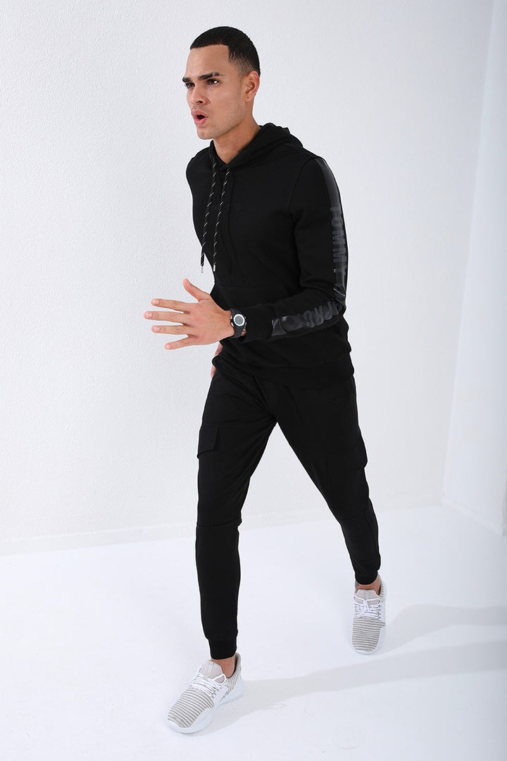 TMY Black Cargo Slim Fit Jogger Men's Sweatpants - 84796 - Costa Mesa