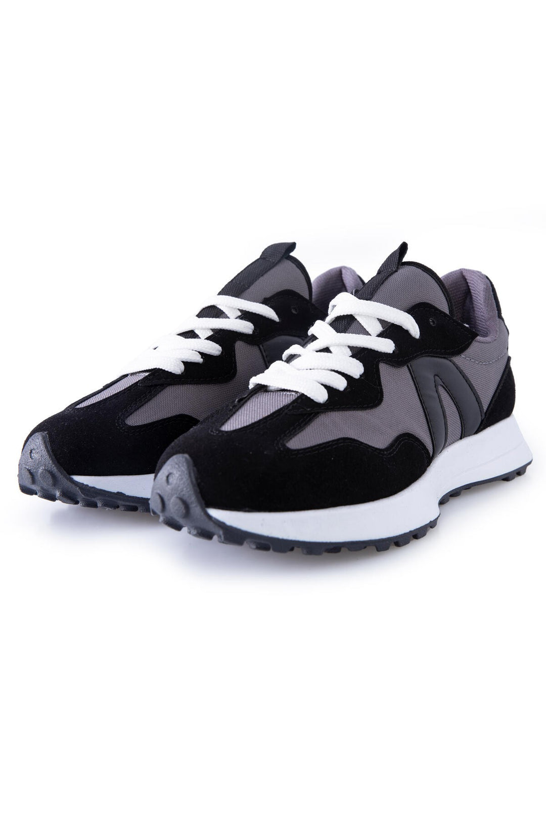 TMY Black Mushroom Heel Detailed Lace-Up Men's Sneakers - 89095 - Santa Ana Nextlalpan