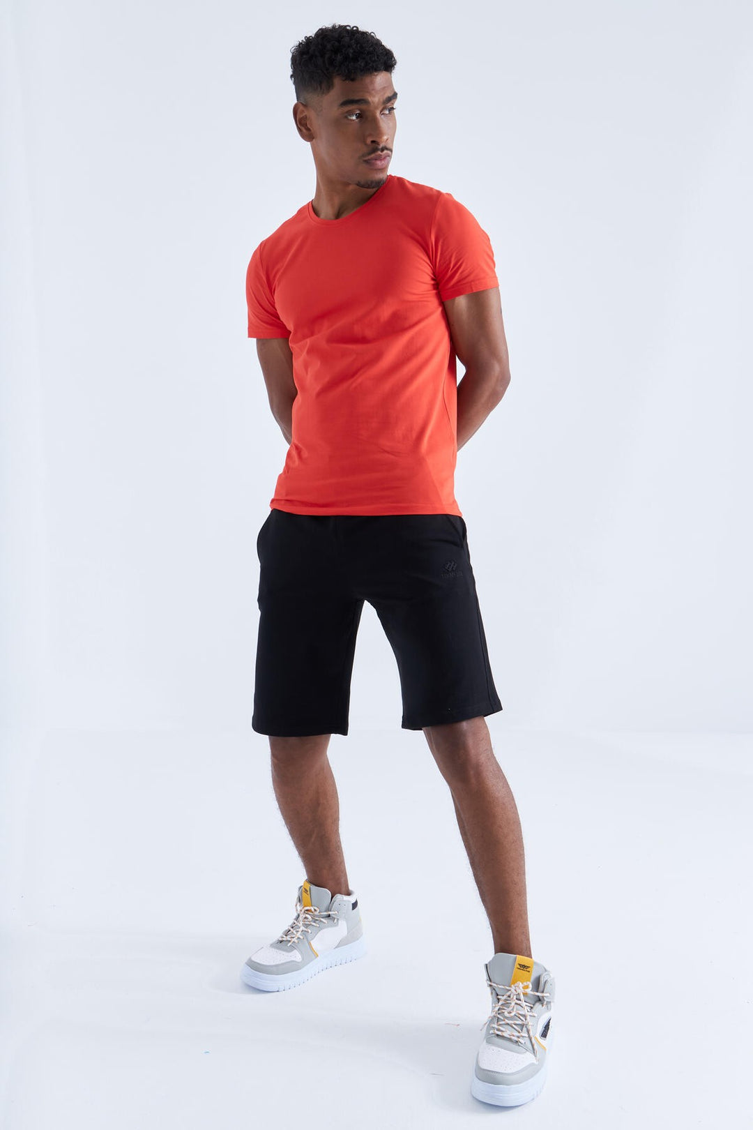 TMY Black Men's Shorts with Zipper Pocket Detail and Drawstring - 81202 - Fort Myers