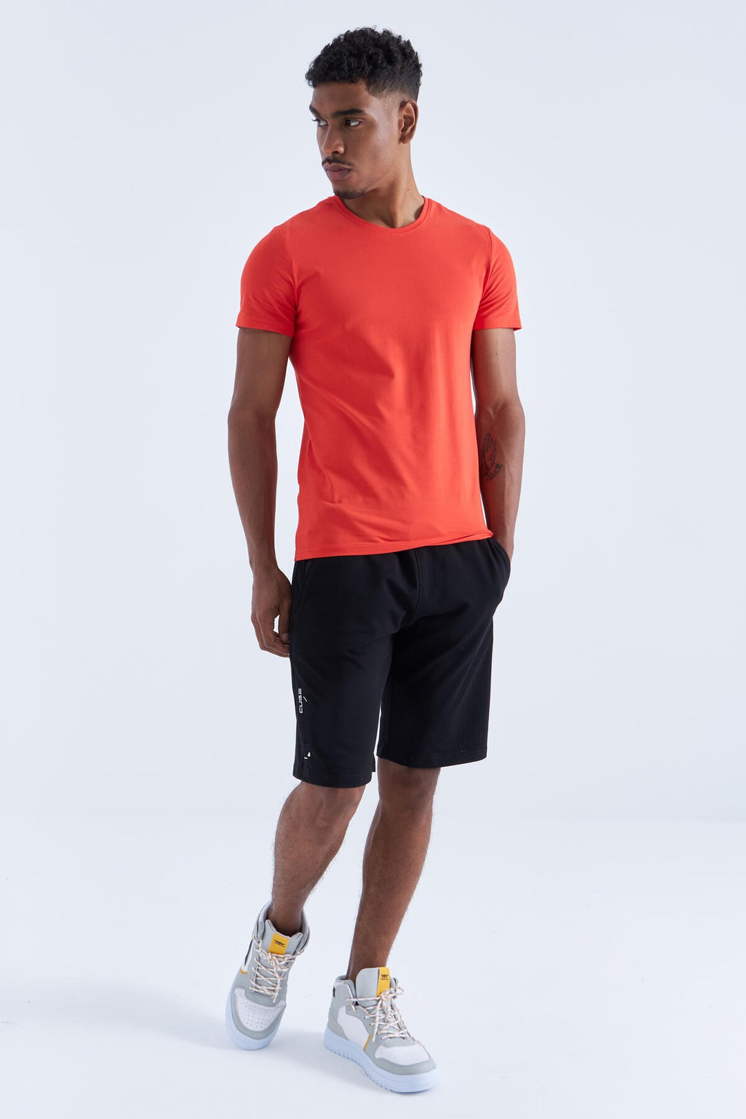 TMY Black Men's Shorts with Zipper Pocket Detail and Drawstring - 81202 - Fort Myers