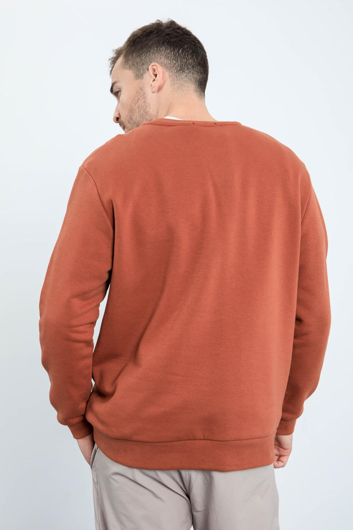 TMY Cinnamon Male Printed O Neck Comfort Fit Sweatshirt - 88037 - Fafe