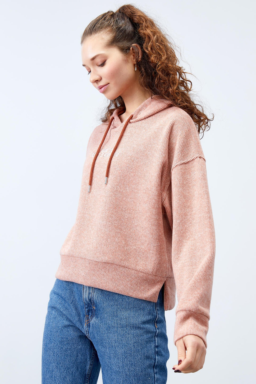 TMY Cinnamon Hooded Embroidered Thessaloniki Woman Oversize Sweatshirt - 97192 - Matías Romero