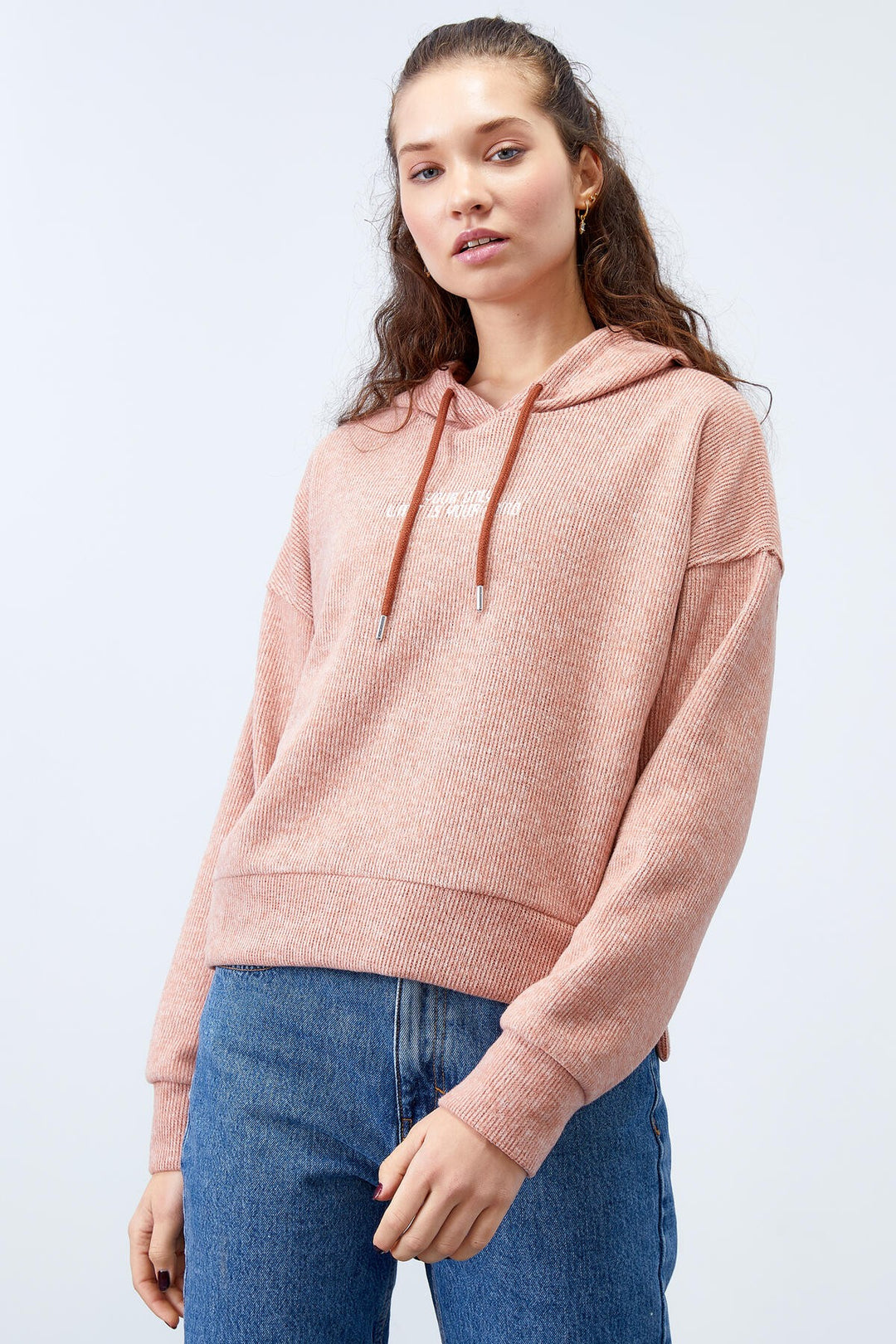 TMY Cinnamon Hooded Embroidered Thessaloniki Woman Oversize Sweatshirt - 97192 - Matías Romero