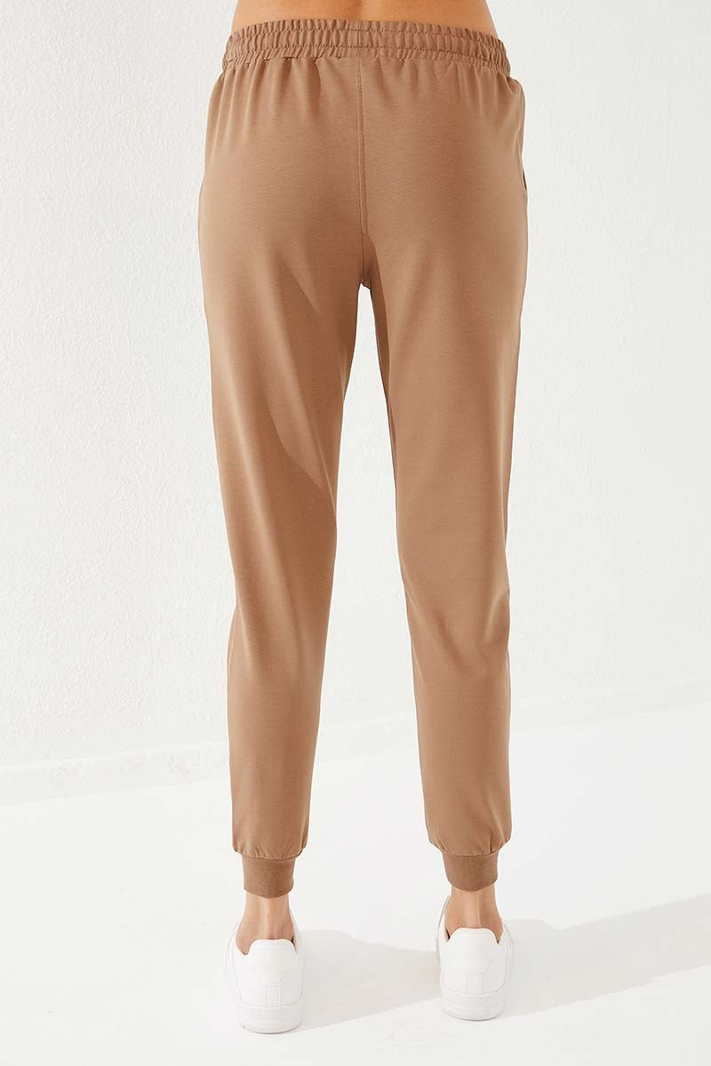 TMY Soil Pressure Pocketed Jogger Comfortable Fit Cuffed Women's Sweatpants - 94574 - Amersfoort