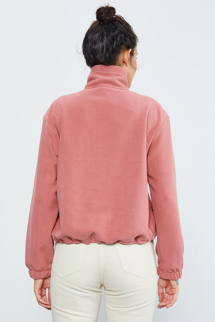 TMY Wild Rose نصف سحاب تنورة تنحنح Ruched المرأة القطبية كبيرة الحجم البلوز - 97171 - Bentonville