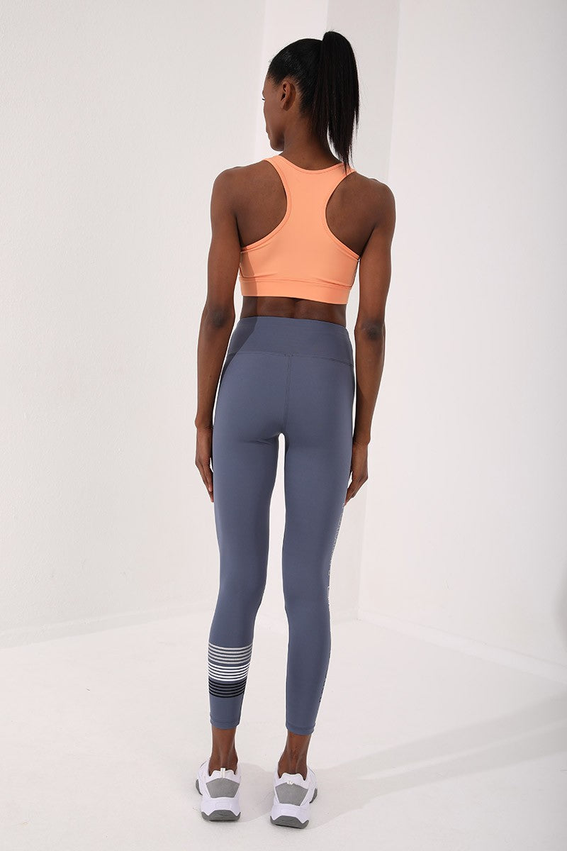 TMY Yavruagzı Back Detailed Slim Fit U Neck Women's Sports Bustier - 97120 - Davie