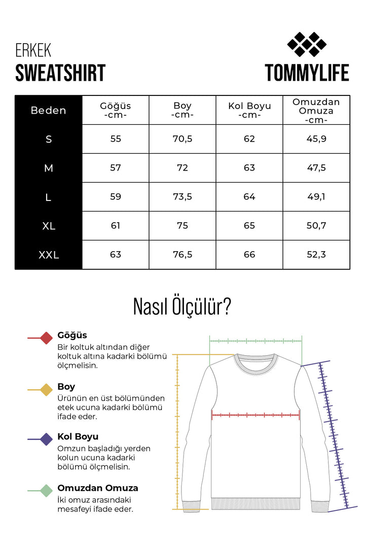 TMY Emerald Basic Hooded Comfort Fit Embroidered Detail Zippered Men's Sweatshirt - 88035 - Córdoba
