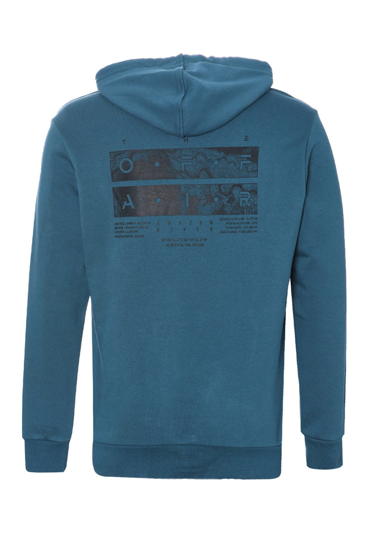 TMY Emerald Front and Back Printed Hooded Comfort Fit Men's Sweatshirt - 88017 - Babruysk