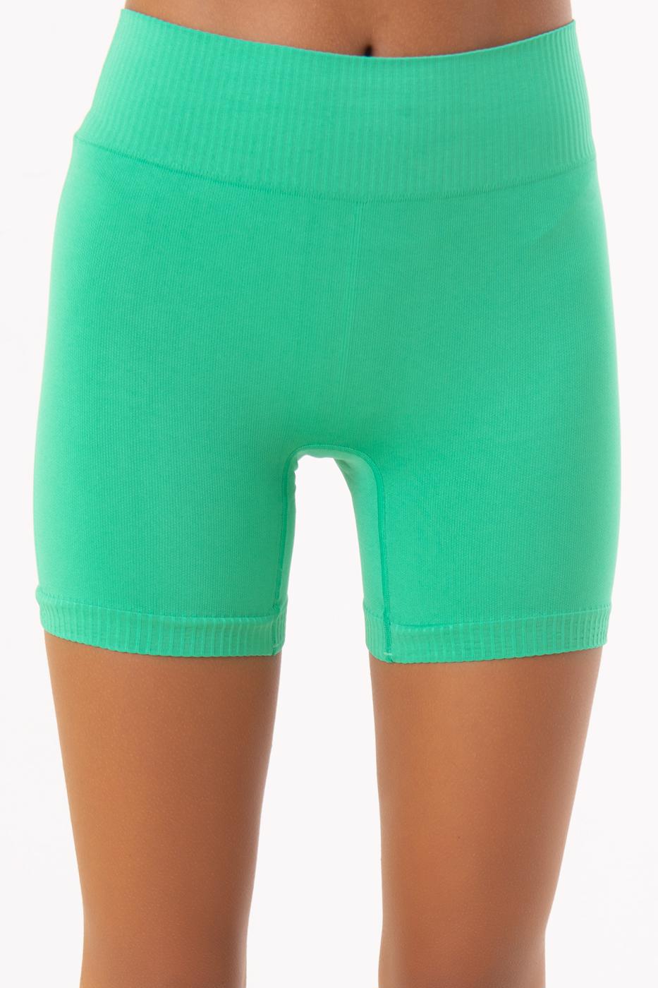 BSL Women Rib-Knit Cuffed Mini Shorts - Istog
