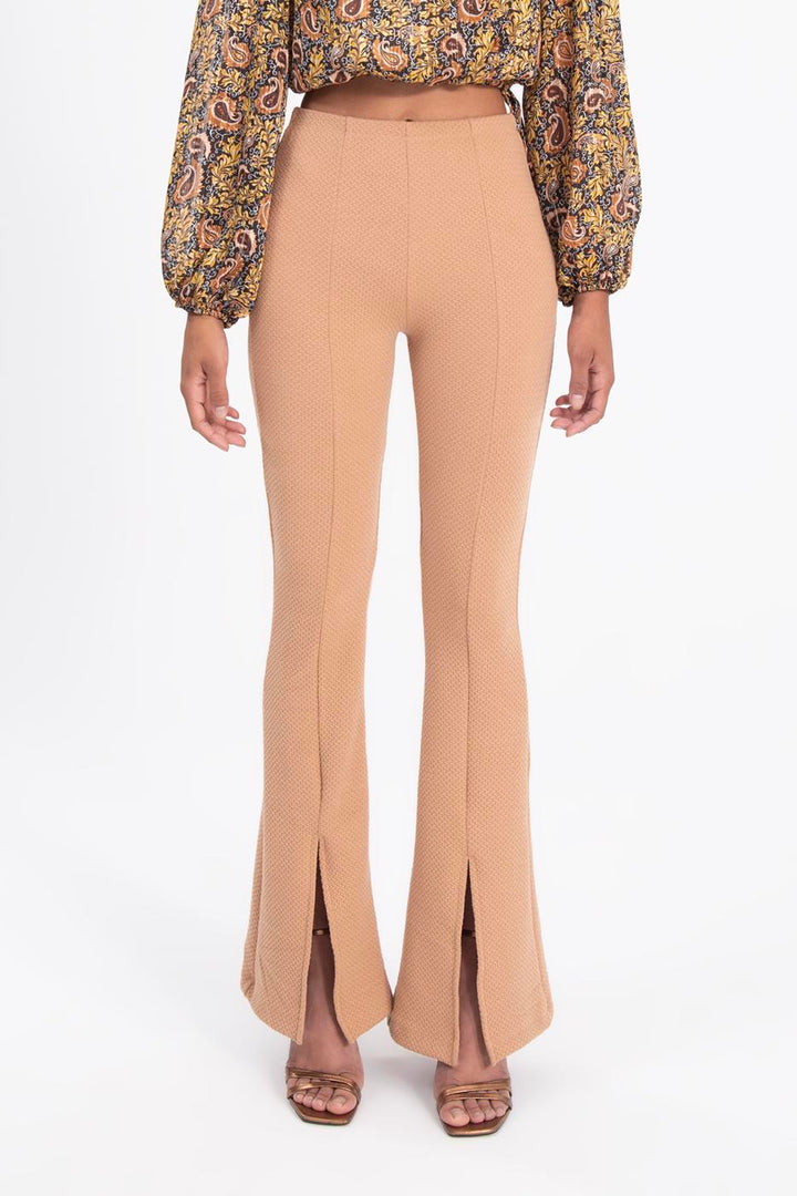BSL Women Hem slit pants - Silver Spring