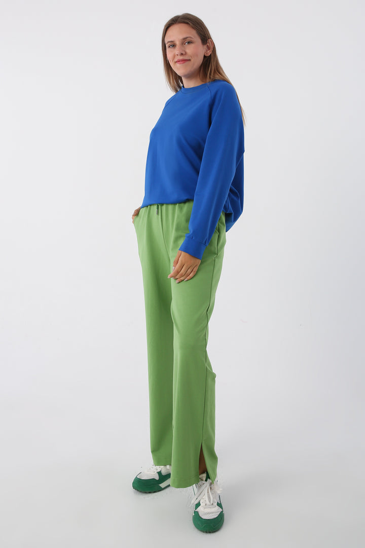 TLD Women Allday Green Sweatpants with Slits - Lakeland