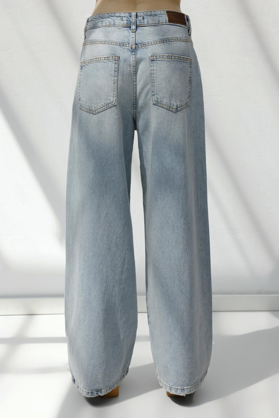 BSL Women Palazzo Denim Trousers - Vernier