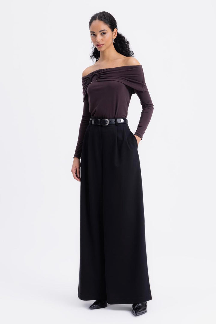 BSL Women Palazzo Fabric Trousers - Pylaía