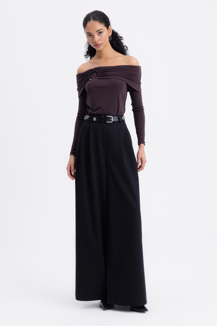 BSL Women Palazzo Fabric Trousers - Pylaía