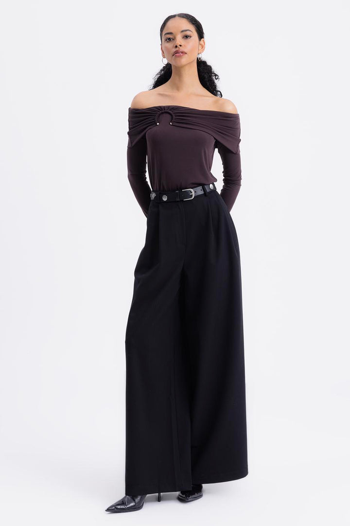 BSL Women Palazzo Fabric Trousers - Pylaía