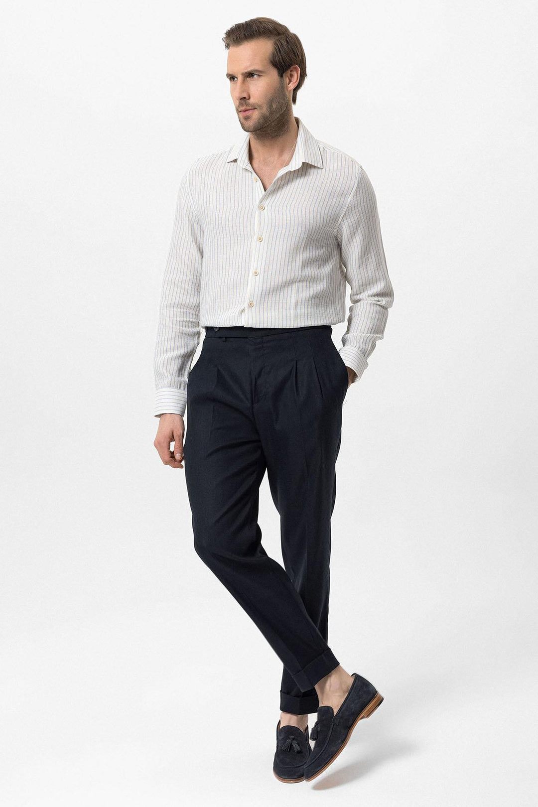 ANT Cotton Striped Men's Shirt - Pearland