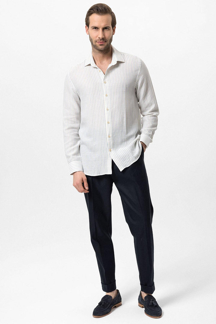 ANT Cotton Striped Men's Shirt - Pearland