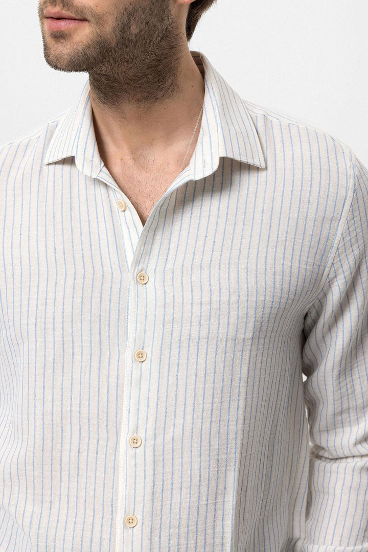 ANT Cotton Striped Men's Shirt - Pearland